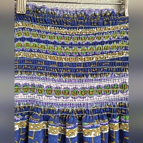 Strapless Multi Colored Maxi Dress - Picture 3 of 7